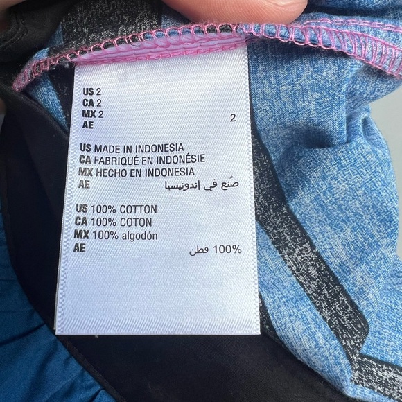 NWT‎ On 34th striped tiered maxi colorful skirt size 2, 100% cotton - Picture 6 of 9